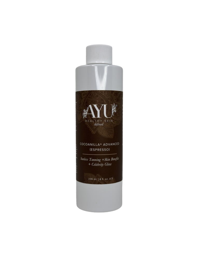 AYU Sunless Cocoanilla Advanced Espresso Spray Tan Solution 8 oz bottle