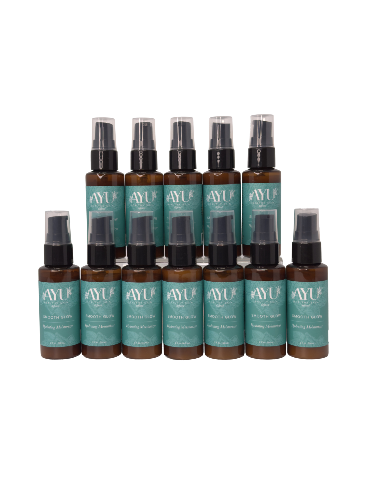 AYU Sunless Smooth Glow Hydrating Moisturizer 2 oz bottles, pack of 12
