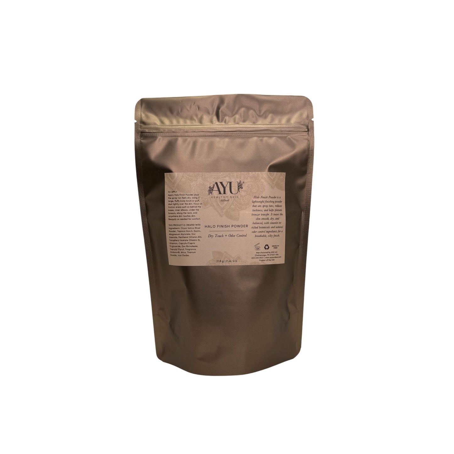 AYU Sunless Halo Finishing Powder 7 oz pouch