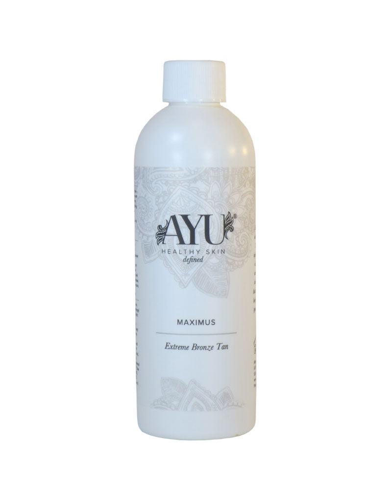 AYU Sunless Maximus Extreme Tan for Body Building Competition Spray Tan Solution 8 oz bottle