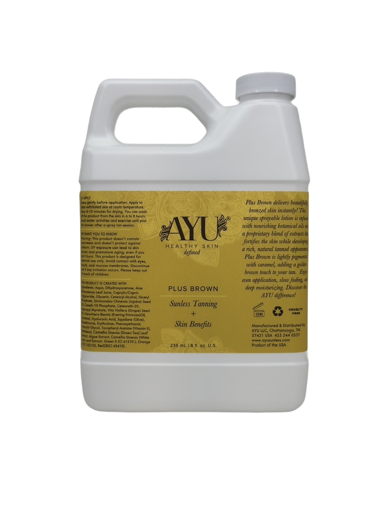 AYU Plus Brown Spray Tan Solution | Classic Professional Formula | AYU ...
