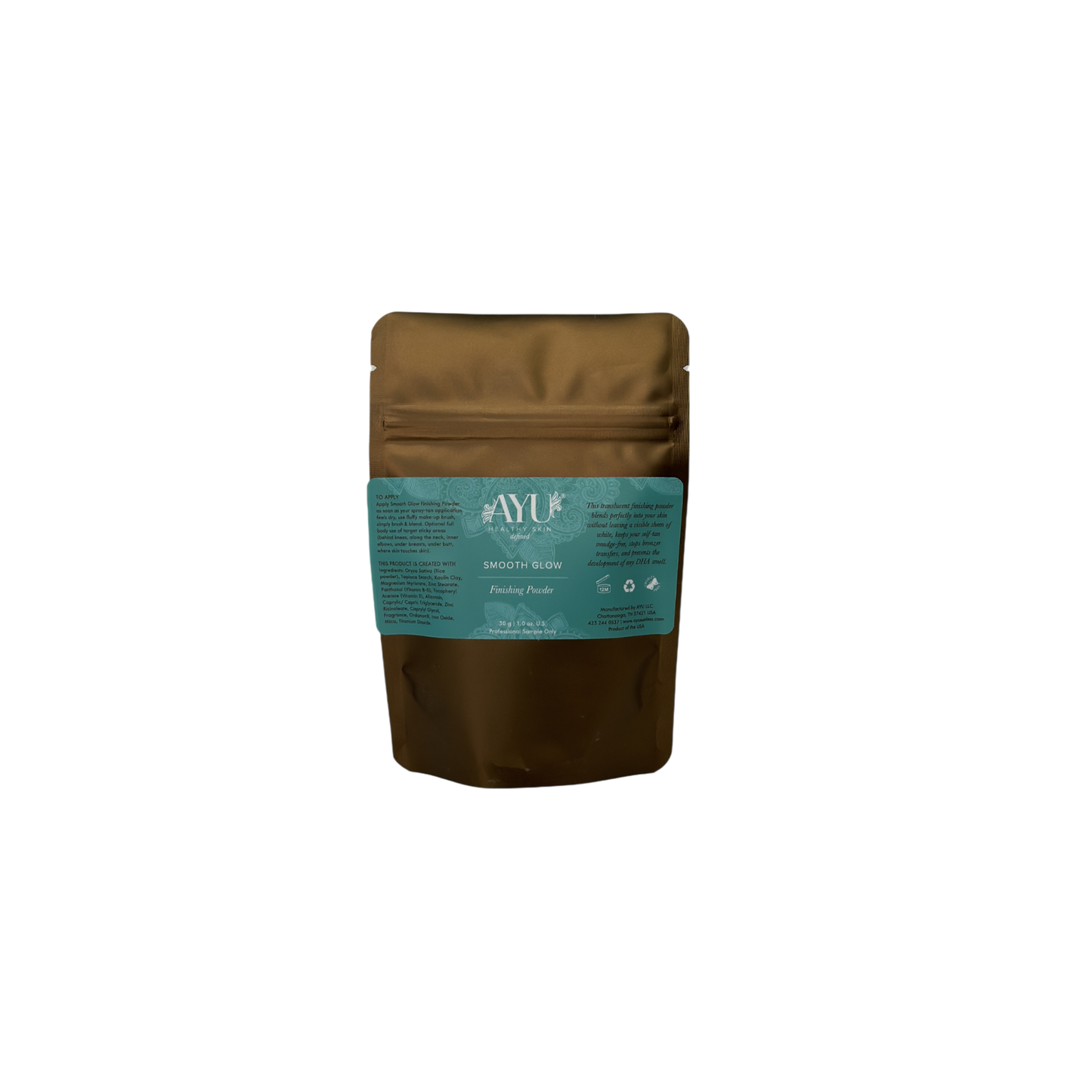 AYU Sunless Smooth Glow Finishing Powder 1 oz pouch