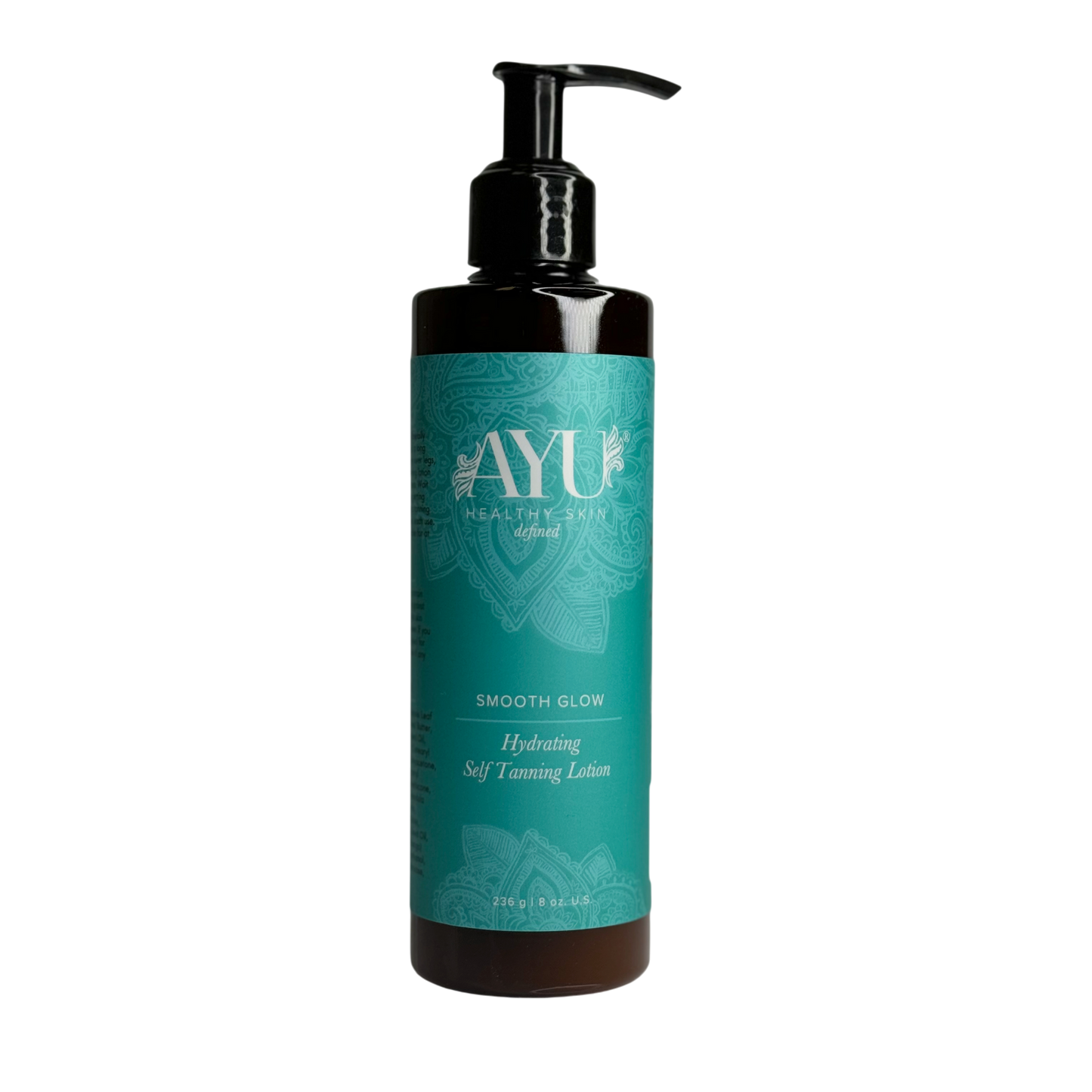 AYU Sunless Smooth Glow Hydrating Self Tanning Lotion 8 oz bottle