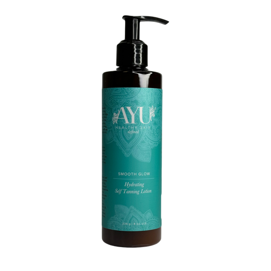 AYU Sunless Smooth Glow Hydrating Self Tanning Lotion 8 oz bottle