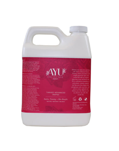 AYU Sunless Tanvee Advanced Rapid Spray Tan Solution 32 oz bottle